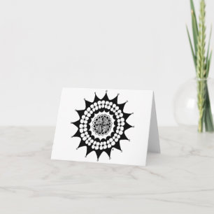 Flower Crown Zen Mandala Card