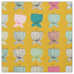 flower cups yellow fabric