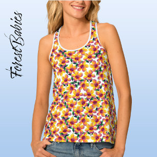 Flower 🌼 Cute Whimsical Fun Floral Design Pattern Tank Top