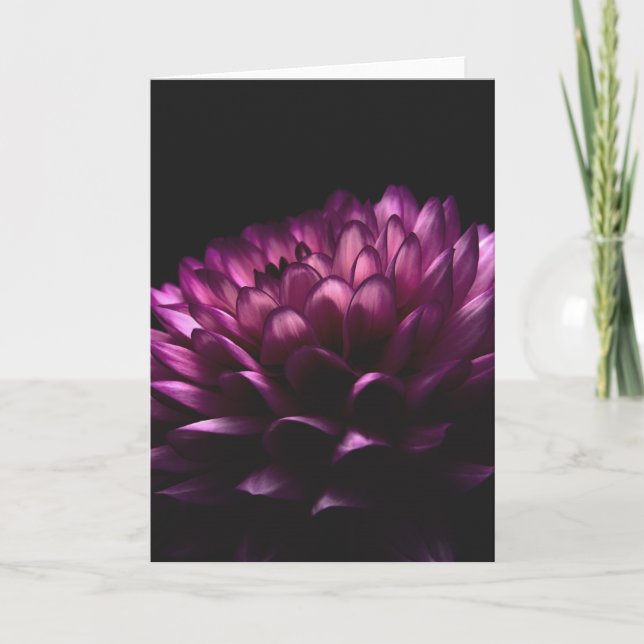 Flower Dahlia Card (Front)