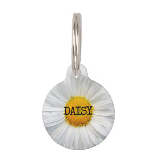 Flower Daisy Pet ID Tag