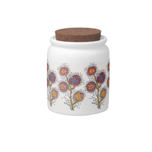 Flower Dance Candy Jar (Front)