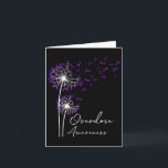 Flower Dandelion Faith Hope Love Purple Overdose A Card<br><div class="desc">Flower Dandelion Faith Hope Love Purple Overdose Awareness</div>
