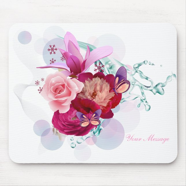 Flower Decor 12 Mousepad (Front)
