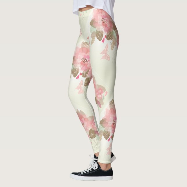 Flower Decor 15 Leggings (Left)