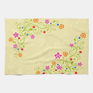 Flower Decor 1 Kitchen Towel