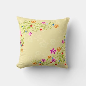 Flower Decor 1 Pillow by Ronspassionfordesign at Zazzle