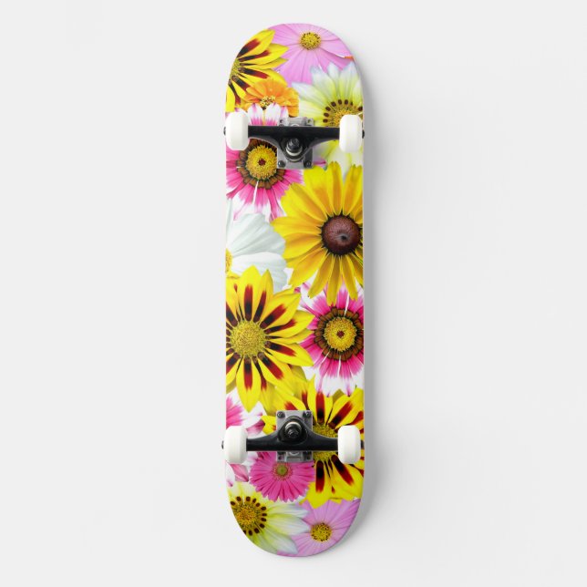 Flower Decor 48 Skateboard Deck (Front)