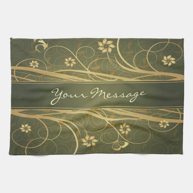 Flower Decor 6 Kitchen Towel (Horizontal)