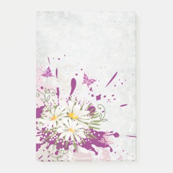Flower Decor 72 Options Post-it Notes by Ronspassionfordesign at Zazzle