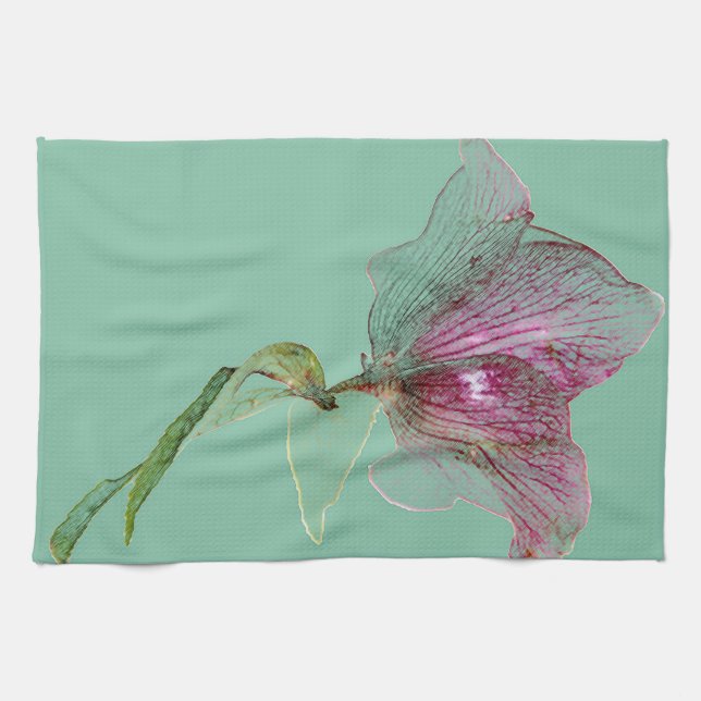 Flower decoration floral print towel (Horizontal)