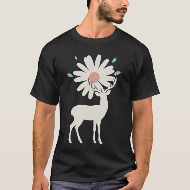 Flower Deer T-Shirt (Front)