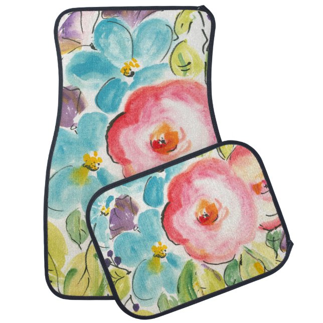Flower Delight II Car Mat (Set)