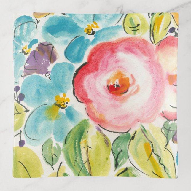 Flower Delight II Trinket Tray (Front)