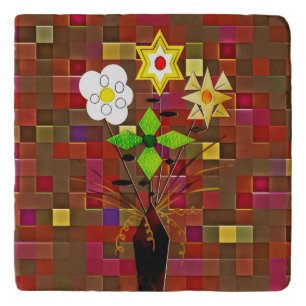 "Flower Delivery" (Marble) Trivet