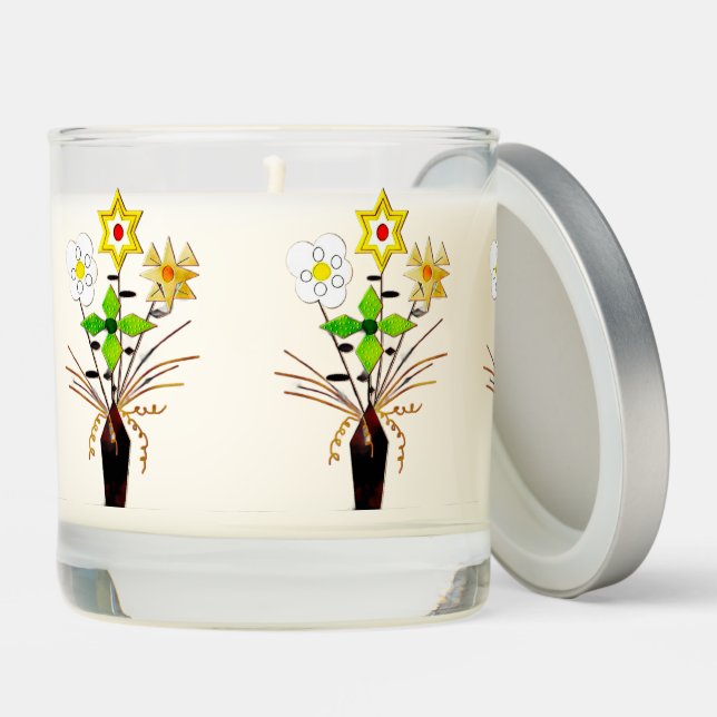 "Flower Delivery" Scented Jar Candle w/lid (Lid)