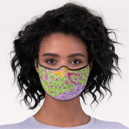 Flower Design 40 Premium Face Mask