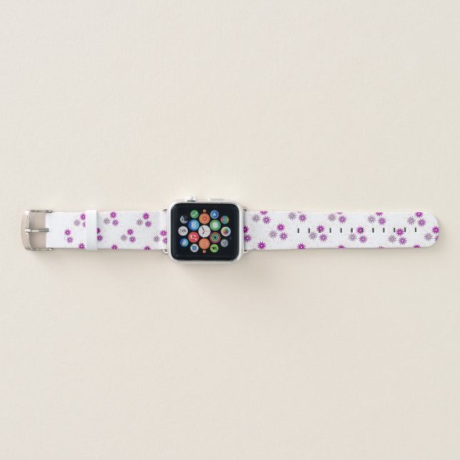 Flower design apple watch band (Front)