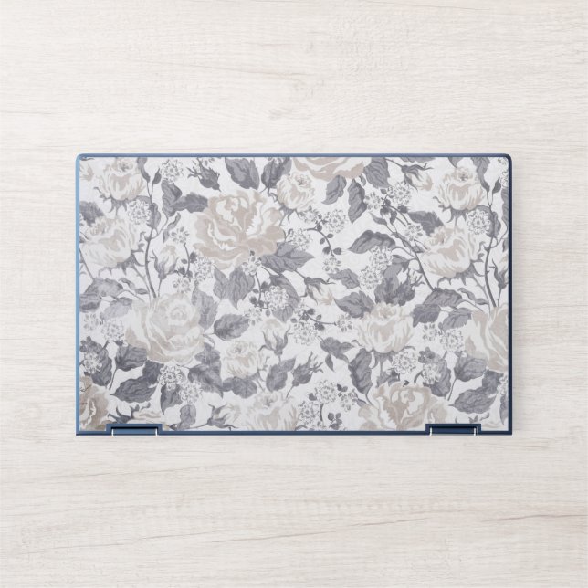 Flower Design HP Elite Dragonfly Notebook Skin|| HP Laptop Skin (Front)