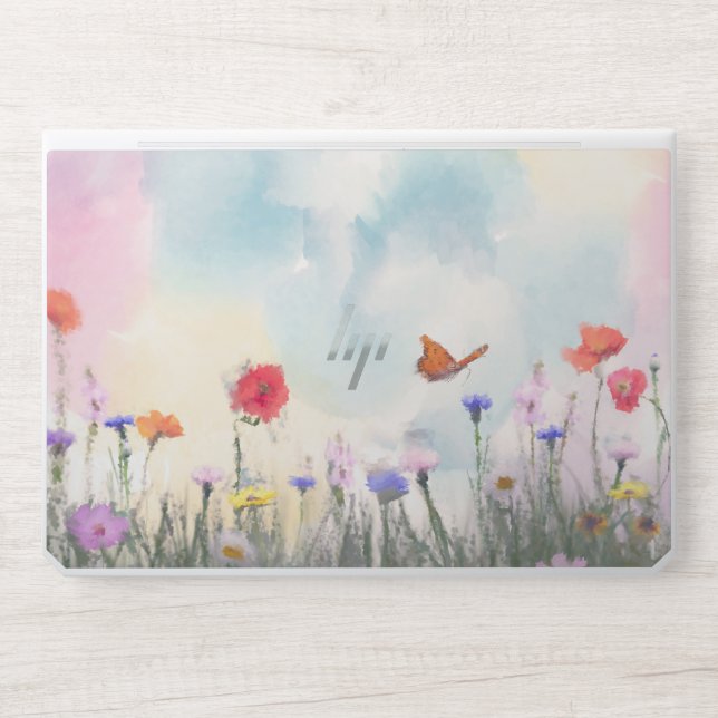 Flower Design  HP Laptop Skin (Front)