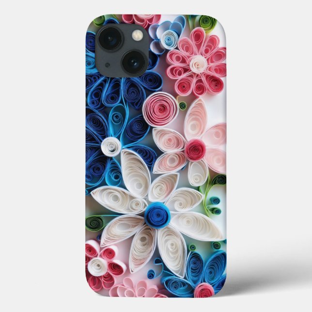 Flower Design iPhone 13 Case (Back)