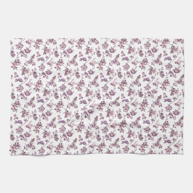 Flower Design Kitchen Towel (Horizontal)