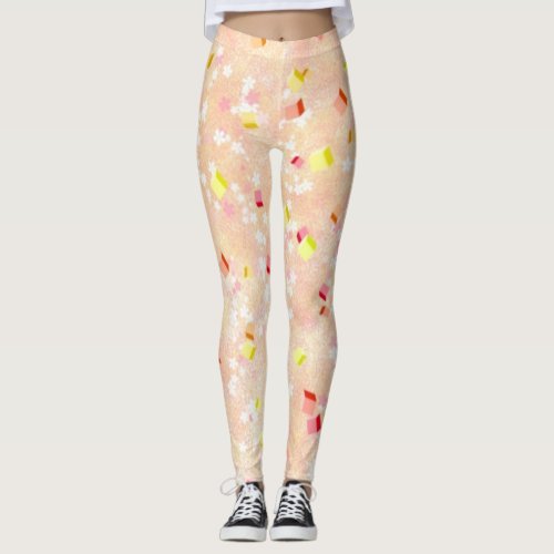 Flower design leggings