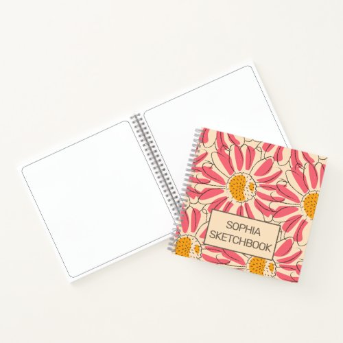 Flower Design Notebook