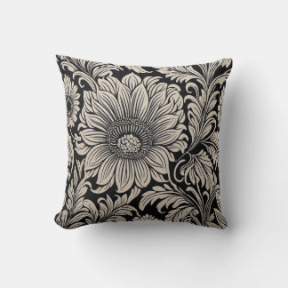 Flower design printed pillow with beautiful 