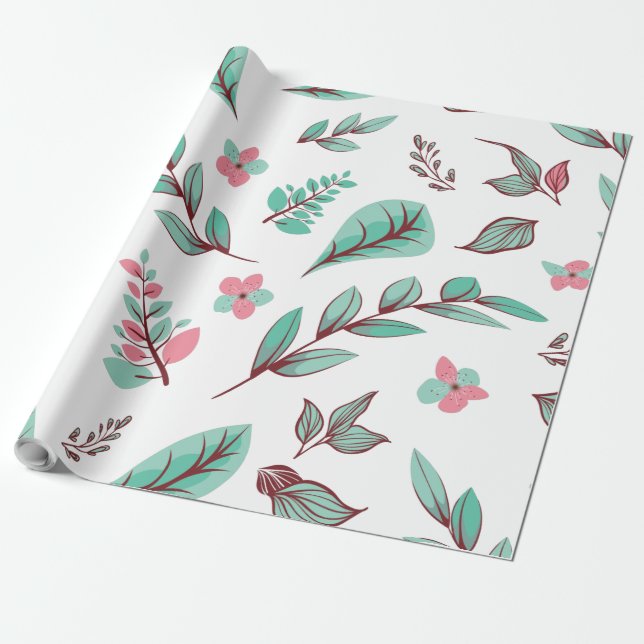 Flower Design Series 2 Wrapping Paper (Unrolled)