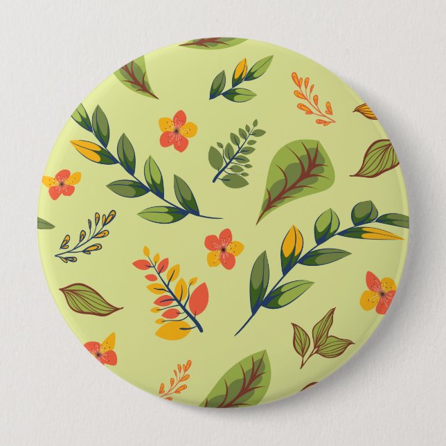 Flower Design Series 3 Button (Front)
