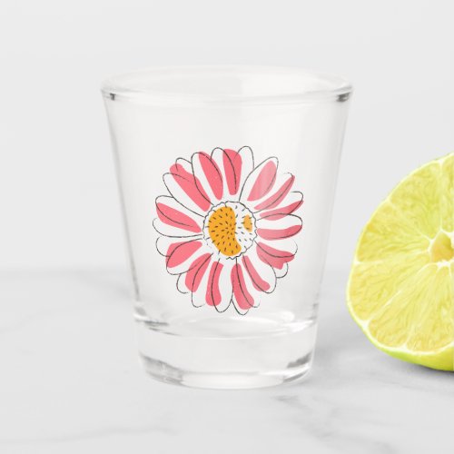 Flower Design Shot Glass
