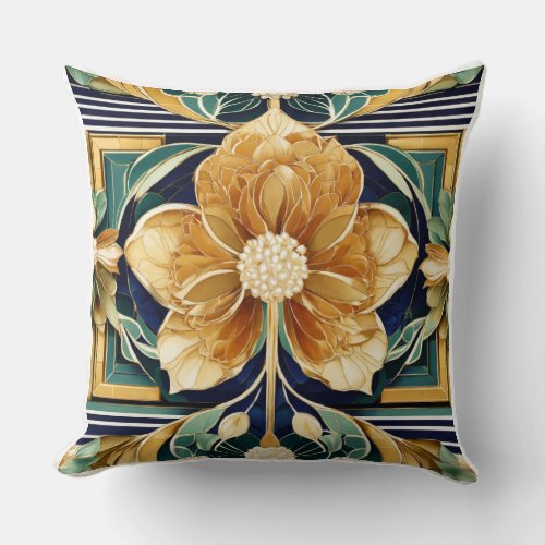 Flower design Throw Pillow