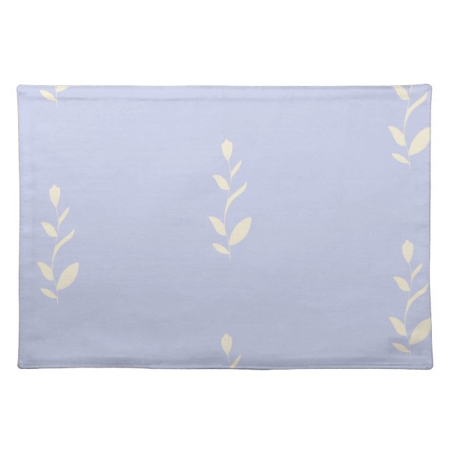 Flower-designed canvas spring. cloth placemat (Front)