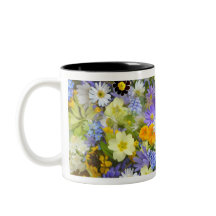 flower designed mugs