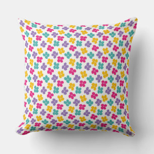 Flower Designs: A Touch of Joy and Elegance Throw Pillow