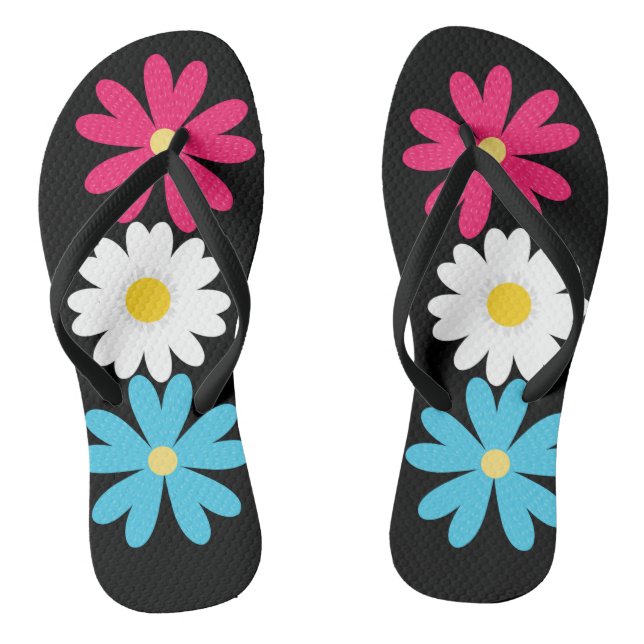flower designs flip flops (Footbed)