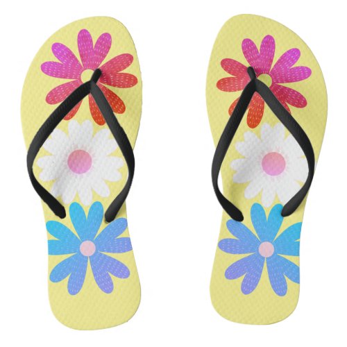 flower designs flip flops