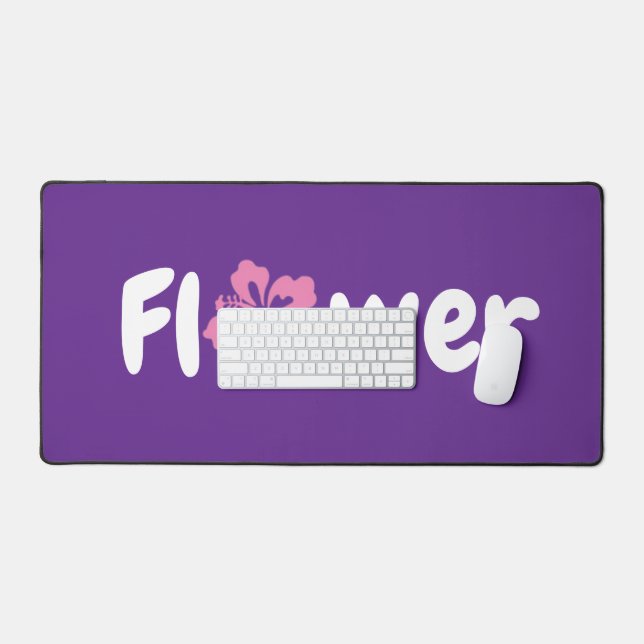 Flower Desk Mat (Keyboard & Mouse)
