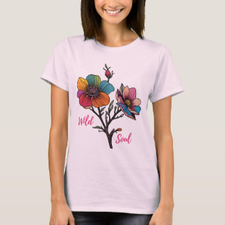 Flower_dgn.no.8- by Maaya_P, Women's Light Pink T-Shirt