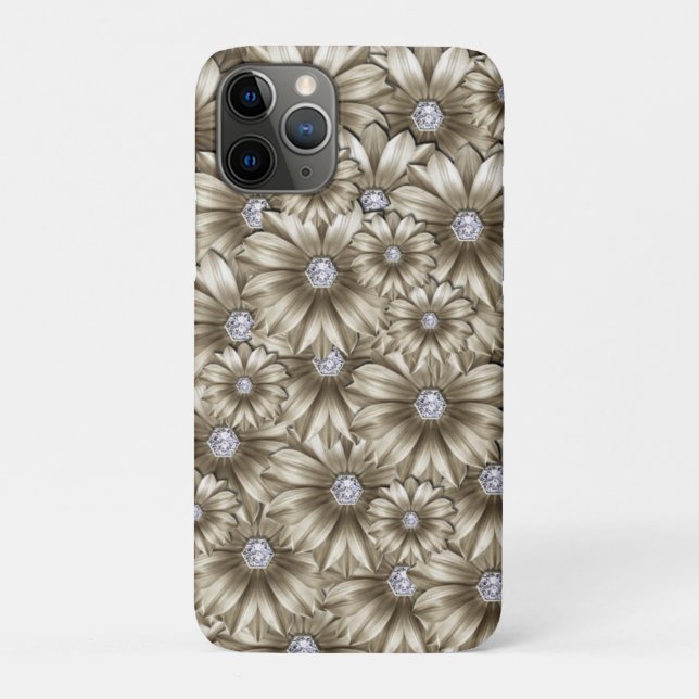 Flower Diamonds iPhone Case (Back)
