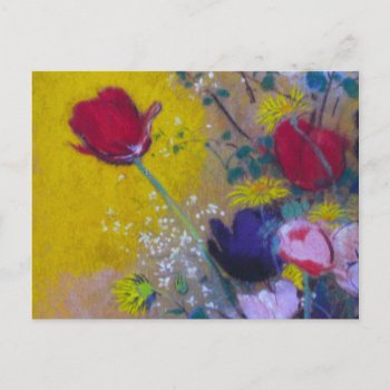 Flower Diaries ~ Poscard Postcard by galleriaofart at Zazzle