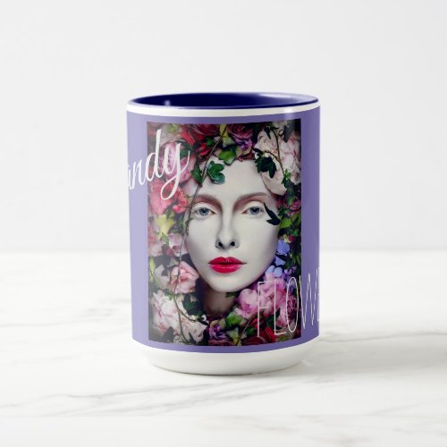 Flower Diva Purple Lavender Flower Garden Art Mug