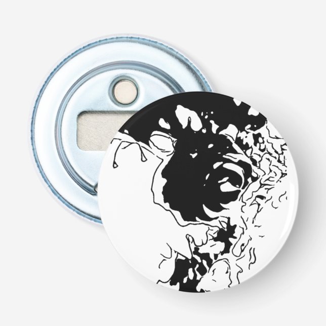 Flower Doodle Bottle Opener (Front)