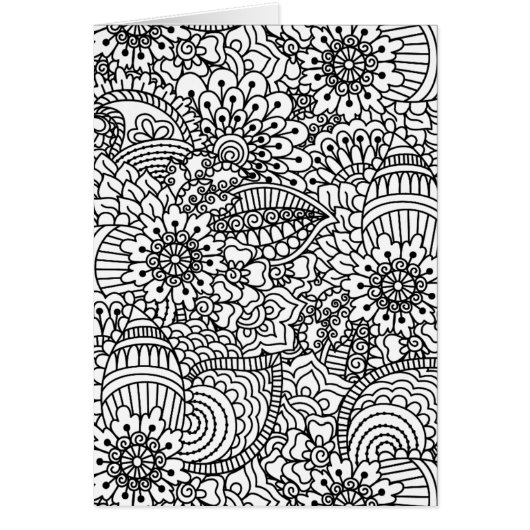 Flower Doodle Cards (Front)