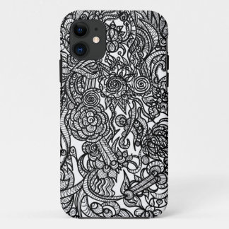 Flower Doodle iPhone 11 Case