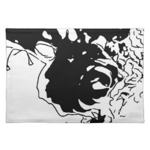Flower Doodle Cloth Placemat