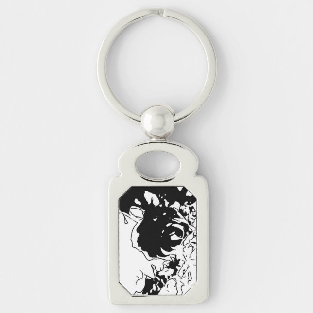 Flower Doodle Keychain (Front)
