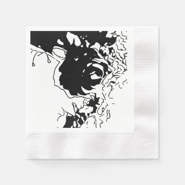 Flower Doodle Napkins (Front)
