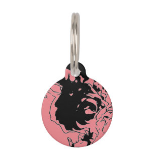 Flower Doodle Pet ID Tag